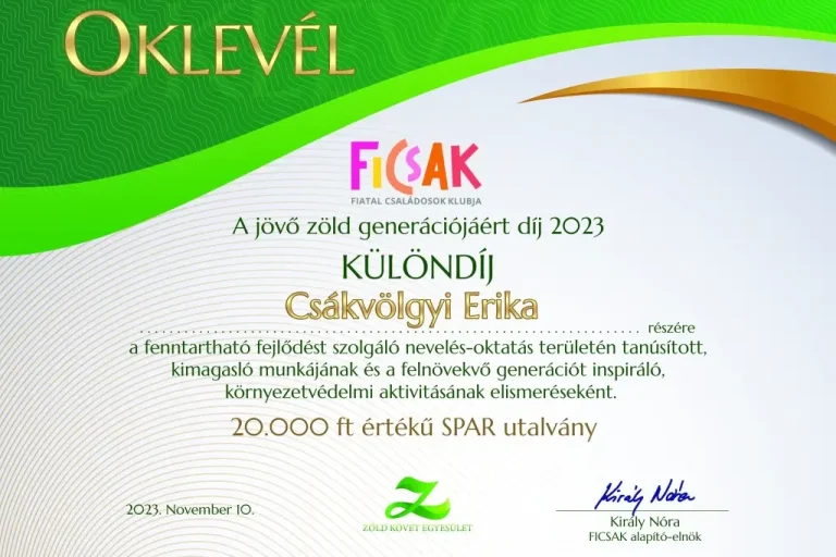 Újabb siker a Márkiban!